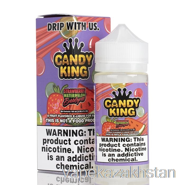 Vape Kazakhstan Strawberry Watermelon Bubblegum - Candy King - 100mL 3mg